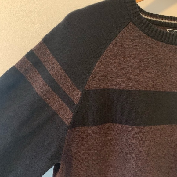 BURNSIDE | Mens Brown and Black Sweater​ - Picture 2 of 5